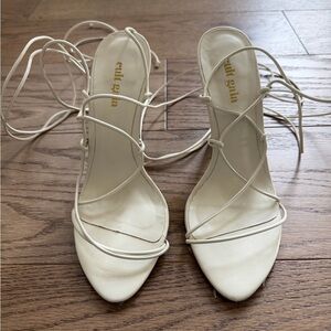 Cult Gaia Soleil Sandal in Cream